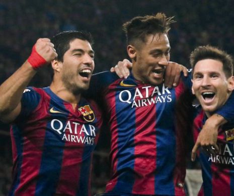 FOTBAL EUROPEAN. FC Barcelona - Real Sociedad, 4-0. Tripleta Messi - Neymar - Suarez turează la capacitate maximă
