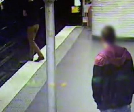 HOŢUL care şi-a SALVAT victima de la MOARTE. Un caz tulburător petrecut într-o staţie de metrou i-a impresionat până şi pe poliţişti. Scenele dramatice au fost filmate | VIDEO