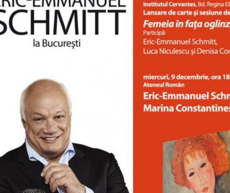 Marele scriitor francez Eric-Emmanuel Schmitt vine la București