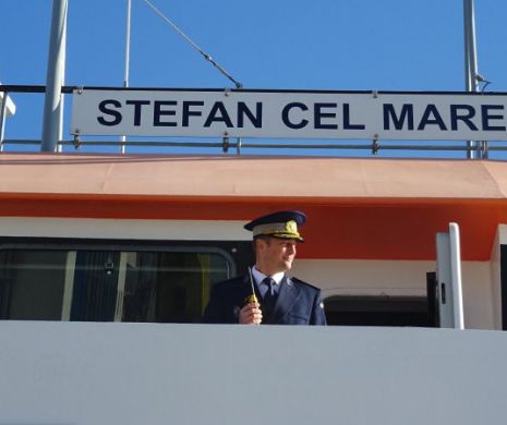 Nava amiral a Poliţiei de Frontieră, Ştefan cel Mare, în misiune de supraveghere a frontierelor Europei