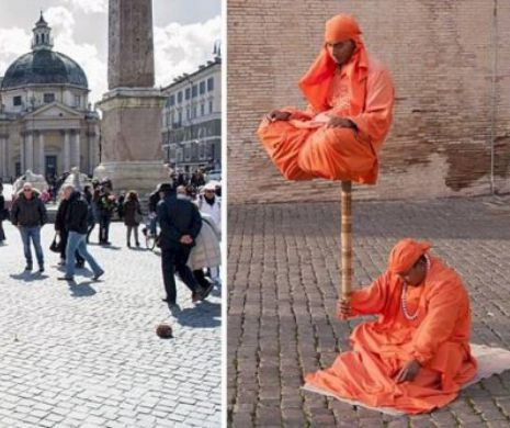 A fost SPULBERAT tot MISTERUL din spatele LEVITAŢIEI. Aşa fac banii oamenii care "levitează" pe stradă | GALERIE FOTO