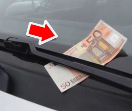 Avertisment pentru soferi: „Daca vedeti o bancnota de 50 de euro pe parbriz, nu coborati imediat sa o luati”