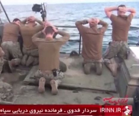 Cei ZECE americani îngenunchiaţi de iranieni. Cum s-a ploconit US Navy în faţa Gardienilor Revoluţiei din Iran VIDEO şi GALERIE FOTO