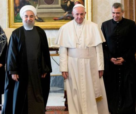 Hassan Rouhani a făcut o vizită la Vatican. Ce l-a rugat liderul iranian pe Papa Francisc și ce răspuns a primit