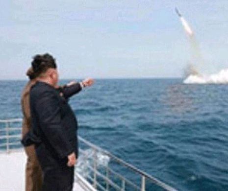 Kim prins cu FOFÂRLICA: Propagandiștii de la Phenian au TRUCAT un test cu o rachetă balistică trasă de pe submarin!