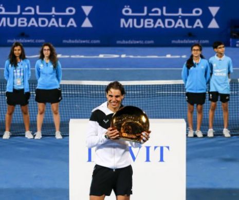 Rafael Nadal a debutat în forță în 2016. Ibericul s-a impus în demonstrativul din Abu Dhabi