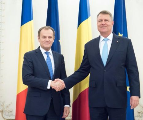 Iohannis se întâlneşte azi cu preşedintele Consiliului European, Donald Tusk