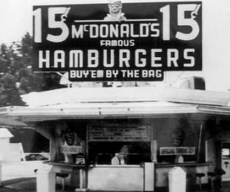 McDonald’s, PERIOADA VINTAGE de la începuturi. PRIMUL RESTAURANT şi primele meniuri din anii 1940 l Foto de arhivă