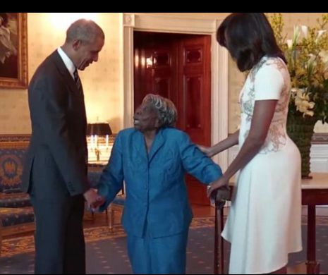 NEBUNIE la Casa Albă. O femeie de 106 ani a început să DANSEZE când l-a văzut pe Obama. Moment UNIC | VIDEO