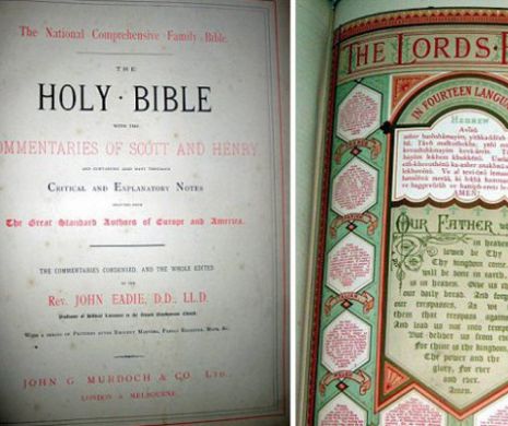 Poveste ireală. BIBLIA care ŞI-A BĂTUT proprietara a fost scoasă la vânzare pe eBay cu o sumă fabuloasă | VIDEO şi GALERIE FOTO