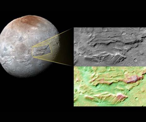 Sonda americană New Horizons a descoperit un lucru uimitor pe Charon, cea mai mare lună a lui Pluto