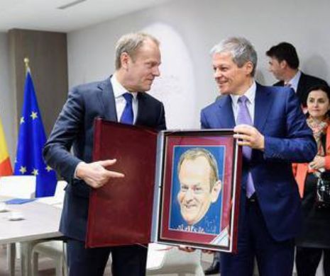 Cioloş, CADOU inedit pentru preşedintele Consiliului European: Să ne mai descreţim frunţile