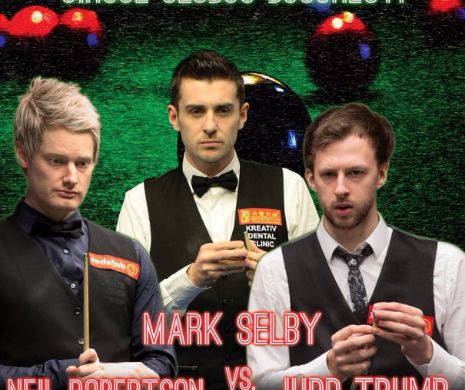 Mark Selby, Neil Robertson şi Judd Trump vin la Bucureşti, la “Best of Snooker”