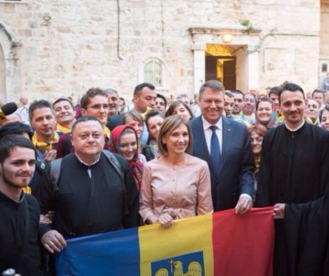 Președintele Iohannis în VIZITĂ la Biserica Sfântului Mormânt; PATRIARHUL Theophilos al III-lea: "Klaus Iohannis este un FĂCĂTOR de PACE"