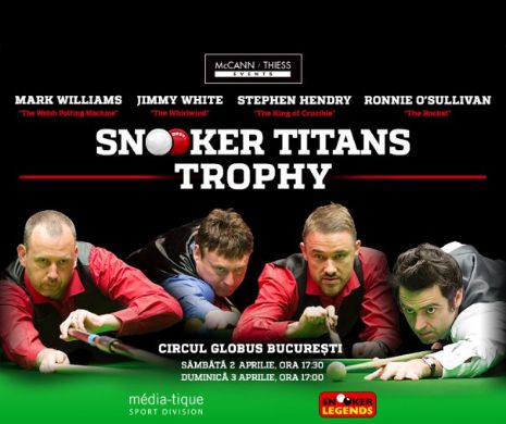 Snooker Titans Trophy, patrulater cu legende ale snooker-ului mondial
