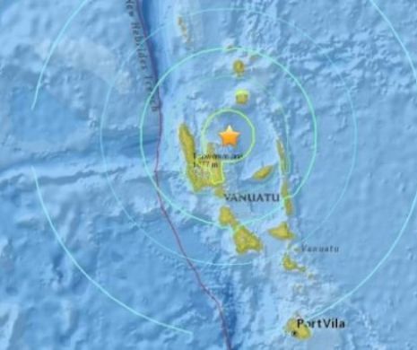CUTREMUR cu magnitudine 7 în Vanuatu. Autorităţile au emis avertizare de tsunami