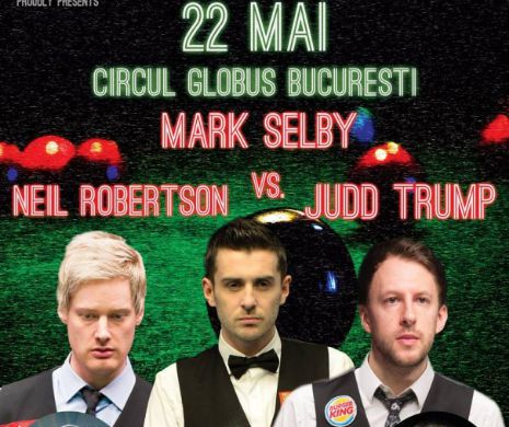Campionul mondial la snooker, Mark Selby, vine cu trofeul la Bucureşti, la gala “Best of snooker”