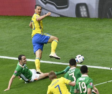 EURO 2016. Irlanda - Suedia, 1-1. Meciul de pe „Stade de France” s-a încheiat fără INCIDENTE, după amenințarea cu bombă. Zlatan Ibrahimovici n-a reușit nimic remarcabil