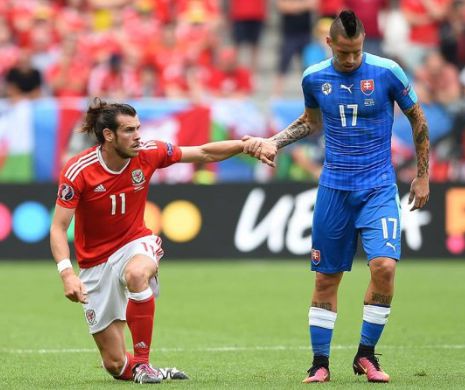 EURO 2016. Meci SPECTACULOS între Țara Galilor și Slovacia. Gareth Bale a marcat SUPERB din lovitură liberă, echipa sa a debutat cu un SUCCES în Franța