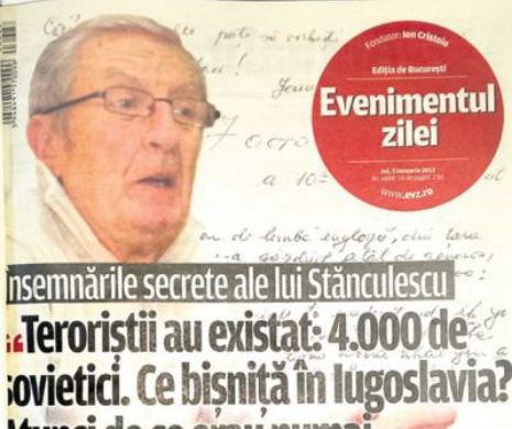 „Evenimentul zilei” a răsfoit caietele generalului Stănculescu