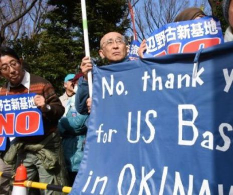PROSTE MASIVE la Okinawa față de bazele militare AMERICANE