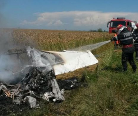 Avion de mici dimensiuni s-a prăbușit în apropiere de Brașov. O persoană a murit carbonizată iar pilotul este grav rănit