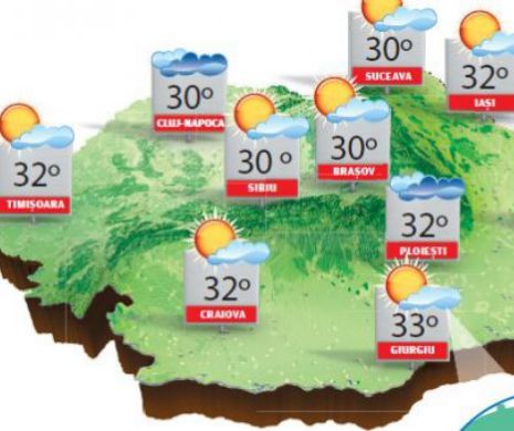 Luna iulie va debuta cu o vreme călduroasă, local caniculară, dar și cu disconfort termic | PROGNOZA METEO