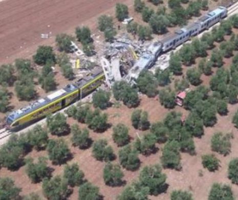 ZECE MORȚI și zeci de răniți în urma unui accident feroviar. Două trenuri s-au ciocnit frontal în apropierea orașului Bari, Italia