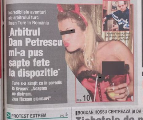 Arbitrul Dan Petrescu i-a pus pe tavă șapte stripteuze unui omolog turc