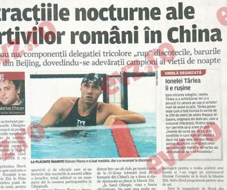 Distracțiile sportivilor români la Jocurile Olimpice din China | Memoria EVZ