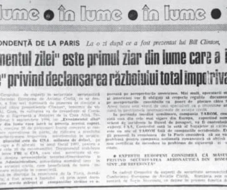 Evenimentul zilei, primul ziar din lume care a pus mâna pe „Raportul Al Gore” | MEMORIA EVZ