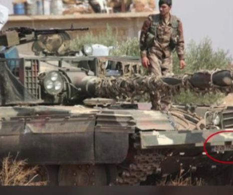 Fotografia care i-a bulversat pe romani. Un tanc al rebelilor kurzi din Siria are numere de inmatriculare din Bucuresti