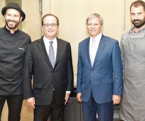 Hollande și Cioloș au discutat despre meniurile servite de bucătari