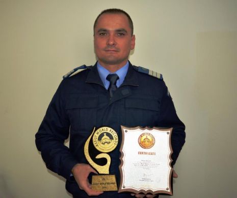 Jandarmul de ”oțel” din Cluj a intrat în Cartea Recordurilor