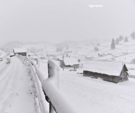 A venit iarna astazi in acest loc din Romania! Unde a fost realizata poza