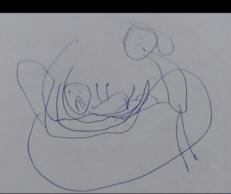 Doi părinți au ajuns în stare de șoc după ce s-au uitat pe acest desen găsit în ghiozdanul fetiței lor. Ce reprezintă de fapt