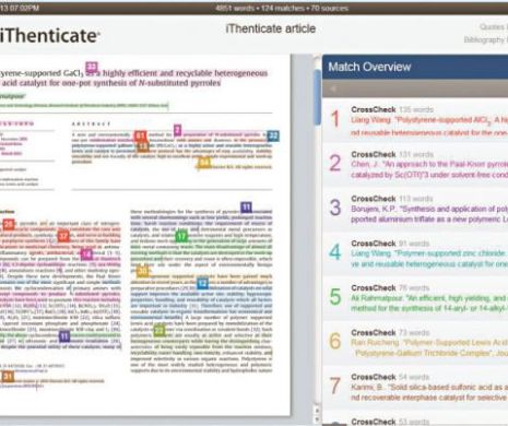 iThenticate – programul de verificare a plagiatelor folosit de elita academică din întreaga lume
