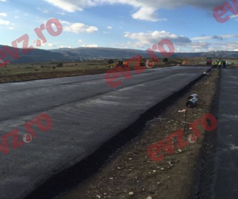 La Cunța se toarnă asfalt se se va circula în câteva zile. Autostrada prăbușită este reparată de clujeni de la Regionala de Drumuri Cluj