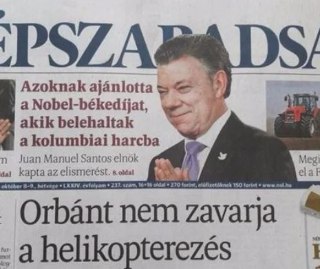 Ziarul opoziției din UNGARIA, Nepszabadsag, își SUSPENDĂ activitatea