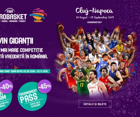 5000 de bilete vândute la FIBA EUROBASKET 2017 în România