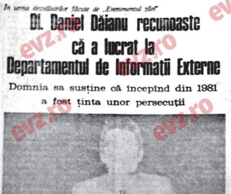 Daniel Dăianu a fost ofifi țer DIE! | Memoria EVZ