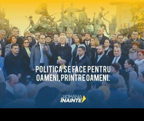 GAFĂ DE PROPORȚII: Candidații PNL din București s-au FOTOGRAFIAT lângă ”CĂRUȚA CU PAIAȚE”
