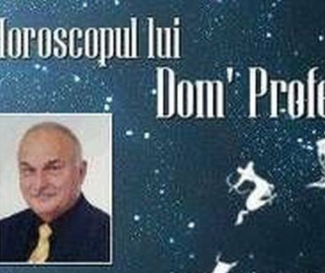 Horoscopul lui Dom' Profesor. Astronautul francez Thomas Pesquet și superstițiile rusești. Dumnezeu îi apără pe cățeii mici. Berbecii doresc să-și discute problemele, Capricornii au toate drumurile deschise