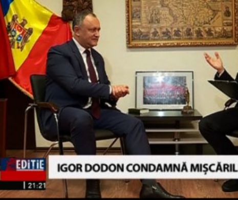 Preşedintele ales al Republicii Moldova, Igor Dodon a reafirmat, într-un interviu acordat TVR,  că prima vizită în calitate de preşedinte o va face la Moscova, iar pe cea de a doua la Bruxelles. Abia apoi va vizita Bucureştiul.