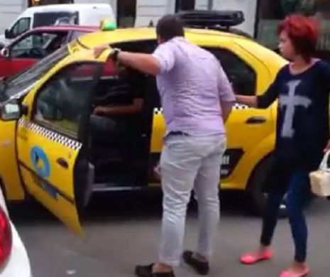 SCANDAL în plină stradă! Un taximetrist a fost BĂTUT cu BESTIALITATE de un CLIENT NERVOS | VIDEO ŞOCANT