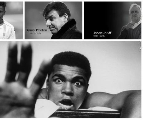 2016, NEGRU! Lista personalitatilor din sport decedate anul acesta: de la Muhammad Ali si pana la Didi Prodan