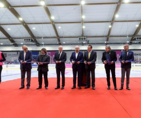 Ion Țiriac a inaugurat un patinoar de 500 de locuri, deschis publicului din 2017