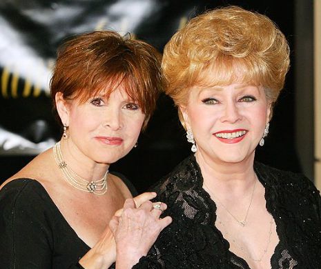 Marea actriţă Debbie Reynolds, mama celebrei "prinţese Leia", s-a stins, la doar o zi după fiica sa.