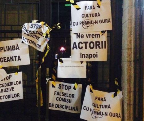 Nebunie la teatrul din Brașov! Actori dați afară abuziv, amenințări, proteste! Sute de artiști, în frunte cu Victor Rebengiuc, apără cauza nedreptățiților