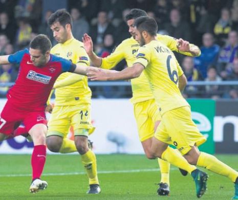 Steaua, eliminată din Europa după înfrângerea de la Villarreal